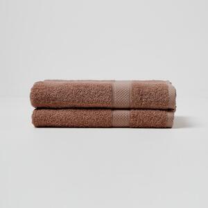 Homescapes Chocolate Bath Towel Set of 2 Turkish Cotton