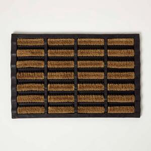 Homescapes Heavy Duty Rubber & Coir Doormat Scraper 60 x 40 cm