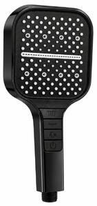 Showery® 7 Mode Water Saving Piano Shower Head, Black