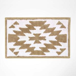 Homescapes Kilim Bath Mat 100% Cotton Aztec Design, 50 x 80 cm