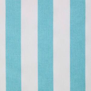 Homescapes Pure Cotton Blue Thick Stripes Curtain Fabric Material