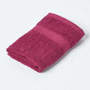 Homescapes Burgundy Face Towel 100 % Turkish Cotton