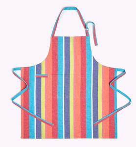 Homescapes Cotton Multi Stripe Apron