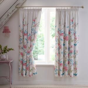 Dreams & Drapes Amelle Ready Made Pencil Pleat Curtains Blue