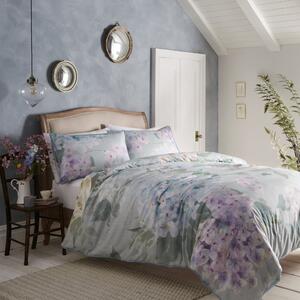 Hydrangea Seafoam Duvet Cover and Pillowcase blue