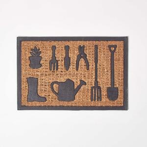 Homescapes Garden Tools Rubber & Coir Door Mat