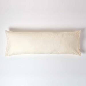 Homescapes Cream Egyptian Cotton Housewife Body Pillowcase 200 TC