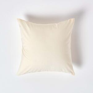 Cream European Egyptian Cotton Pillowcase 200 TC, 40 x 40 cm