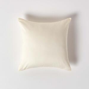 Cream European Pillowcase Organic Cotton 400 TC, 40 x 40 cm