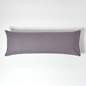 Dark Grey Egyptian Cotton Housewife Pillowcase 200 TC, Body Pillowcase