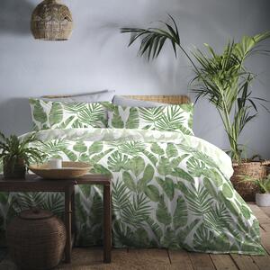 Tahiti Green Duvet Cover and Pillowcase Set Green