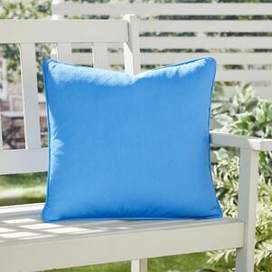 Fusion Plain Dye 43cm x 43cm Filled Cushion Blue