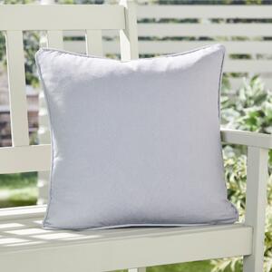 Plain Dye 43cm x 43cm Filled Cushion Silver