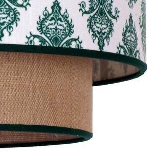 Duolla Hampton Boho pendant light green ornament/jute