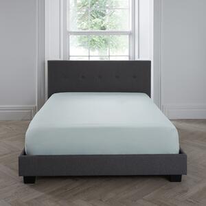 Serene Plain Dyed Bed Linen Fitted Sheet Green