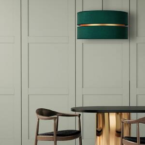 Duolla Duo pendant light, green/gold, Ø 60 cm, 1-bulb