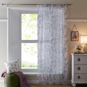 Jazmine Ready Made Slot Top Voile Panel Heather