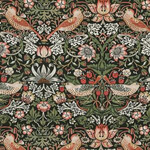William Morris Strawberry Thief Printed Cotton Fabric Green