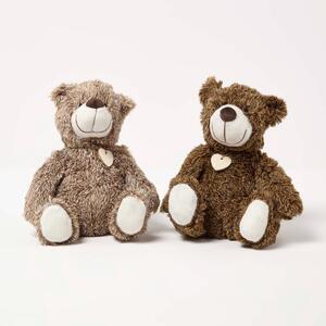 Homescapes Teddy Bear Doorstop – Set of 2 – Animal Door Stops