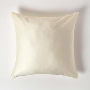 Cream European Pillowcase Organic Cotton 400 TC, 60 x 60 cm