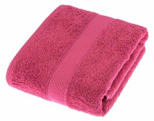 Homescapes Dark Pink Bath Towel 100 % Turkish Cotton