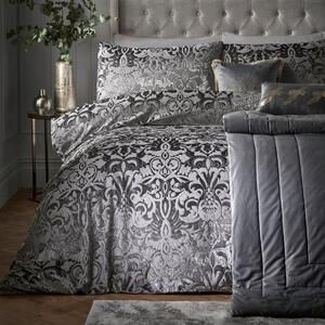Firenza Duvet Cover and Pillowcase Set Slate Grey Grey