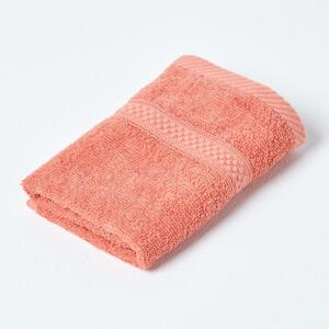 Homescapes Burnt Orange Face Towel 100 % Turkish Cotton