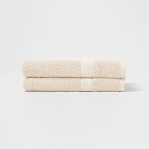 Homescapes Cream Bath Towel Set of 2 Turkish Cotton