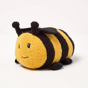 Homescapes Yellow Bee Door Stopper, Decorative Fabric Door Stop