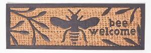 Homescapes Bumble Bee Rubber & Coir Non-Slip Door Mat