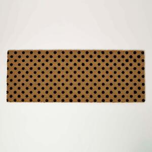 Homescapes Spotted Coir Double Door Mat Runner 120 x 45 cm