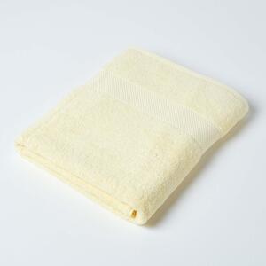 Homescapes Pastel Yellow Bath Sheet 100 % Turkish Cotton