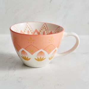 Mosaic Mug Pink/White