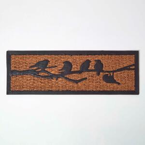 Decorative Birds Coir Non Slip Door Mat