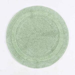 Homescapes Luxury Reversible Round Bath Mat - Sage Green