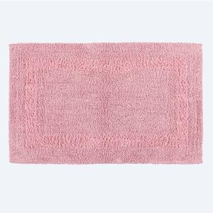 Homescapes Luxury Reversible Cotton Bath Mat - Blush Pink