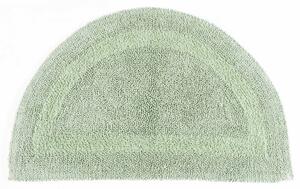 Homescapes Luxury Reversible Semi Circle Bath Mat - Sage Green