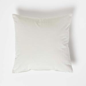 Homescapes Cream Velvet Cushion 45 x 45 cm with Cushion Insert