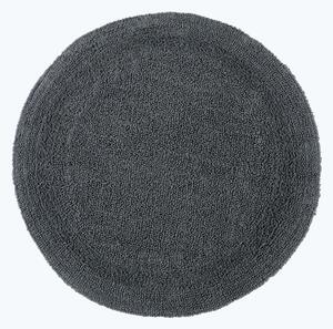 Homescapes Luxury Reversible Round Bath Mat - Grey