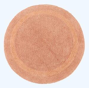 Homescapes Luxury Reversible Round Bath Mat - Peach