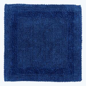 Homescapes Luxury Reversible Cotton Shower Mat - Navy Blue