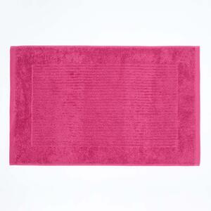 Homescapes Imperial Plain Bath Mat Raspberry