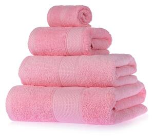 Homescapes Light Pink Bath Towel Set 100 % Turkish Cotton