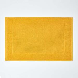 Homescapes Imperial Plain Bath Mat Ochre