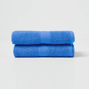 Homescapes Blue Hand Towel Set of 2 Turkish Cotton