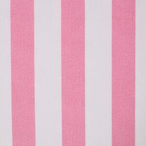 Homescapes Pure Cotton Pink Thick Stripes Curtain Fabric Material