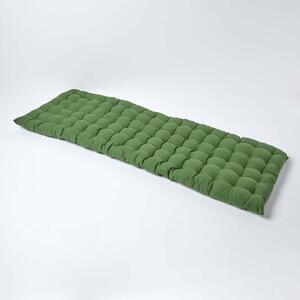 Olive Green Kitchen Dining Garden Bench Seat Pad Cushion, 3 Seater