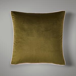 Reversible Velour Cushion Blush Olive Blush/Green