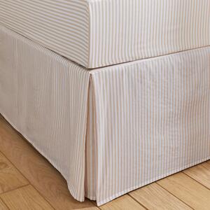 Dorma Bee Collection Woven Stripe 100% Cotton Valance Brown