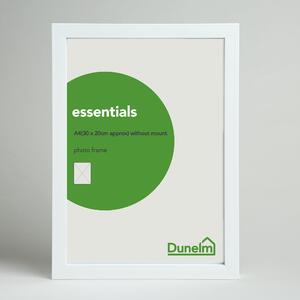 Essentials White Box Photo Frame White